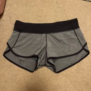 Lululemon run low rise speed up shorts